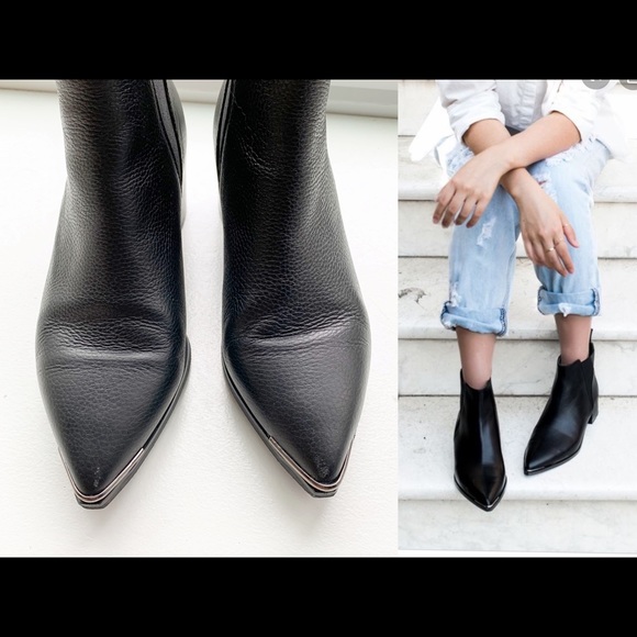 acne studios jensen grain chelsea booties